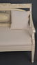 Bench, oval frame caned back with cream color - 2