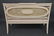 Bench, oval frame caned back with cream color - 4