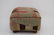 Small footstool with Kilim fabric, 12" x 12" x 18" - 2