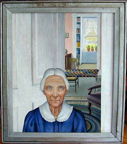 KYRA MARKHAM (American, 1891-1967) Oil on masonite: KYRA MARKHAM (American, 1891-1967) Oil on masonite, subject: Naomi, dated: 1952, 24" x 20".