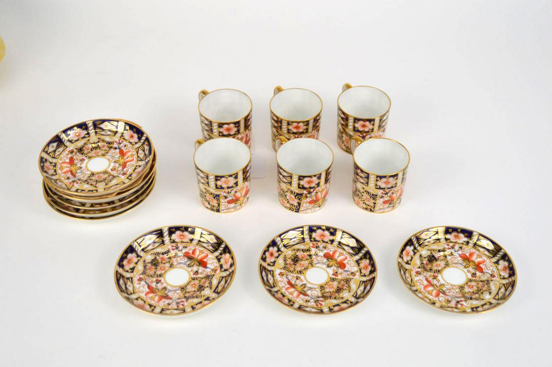 14 pcs. Royal Crown Derby Imari Pattern Demi-Tasse set, (1 of 6)