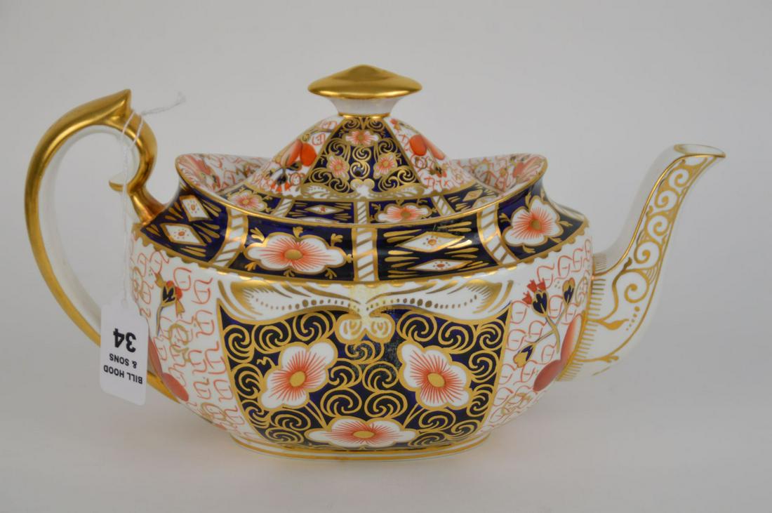 Royal Crown Derby Imari Pattern Teapot, 6"h x 11"w (1 of 5)