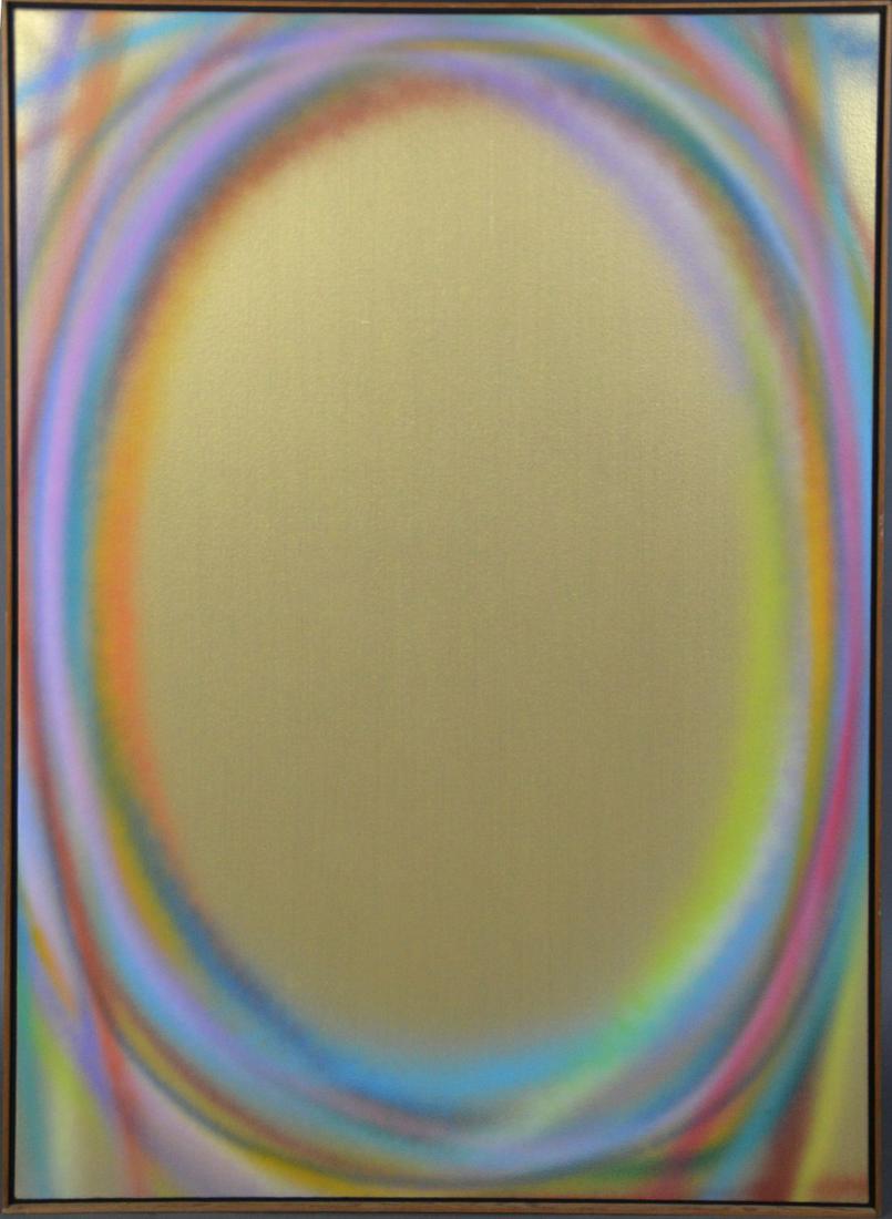 Dan Christensen (American) LITTLE MADONNA 1989 acrylic: Dan Christensen (American 1942 - 2007) LITTLE MADONNA-1989, acrylic on canvas, 52-1/2 x 37 inches. label on reverse Douglas Drake Gallery NY. Signed Dated and Titled on Reverse