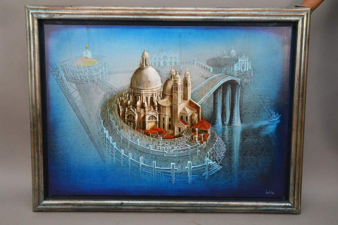 Ludovico de Luigi (ITALIAN, 1933) oil on canvas, (1 of 8)