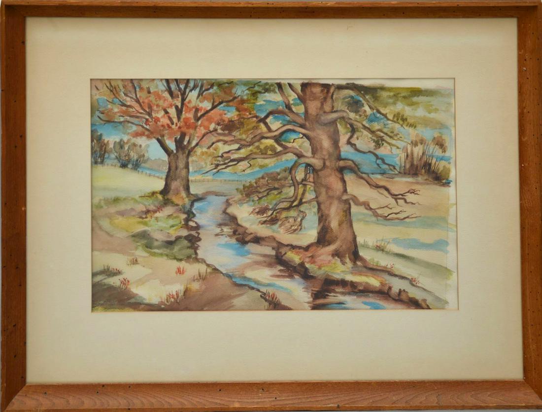 Mary Martha Himler (American 1890 - 1982) Watercolor (1 of 4)