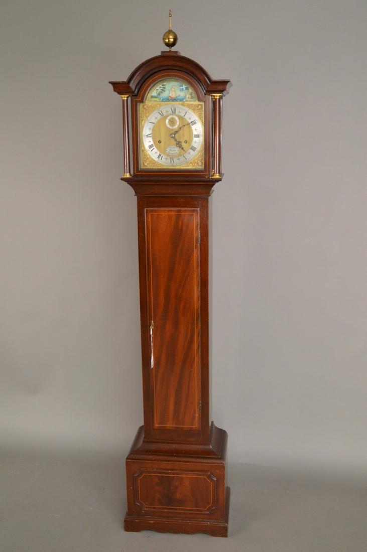 Mahogany Sinclair Harding Cheltenham Grandmother Clock, (1 of 11)