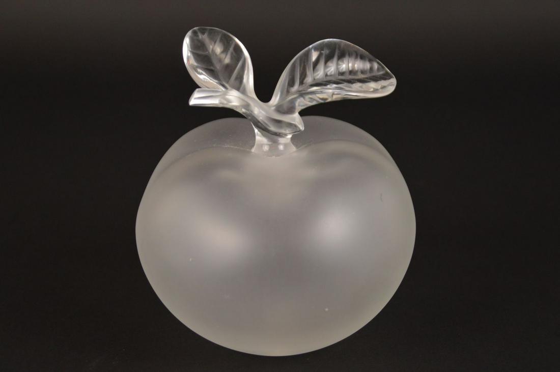 LALIQUE APPLE “GRANDE POMME” PERFUME BOTTLE.   Designed (1 of 8)