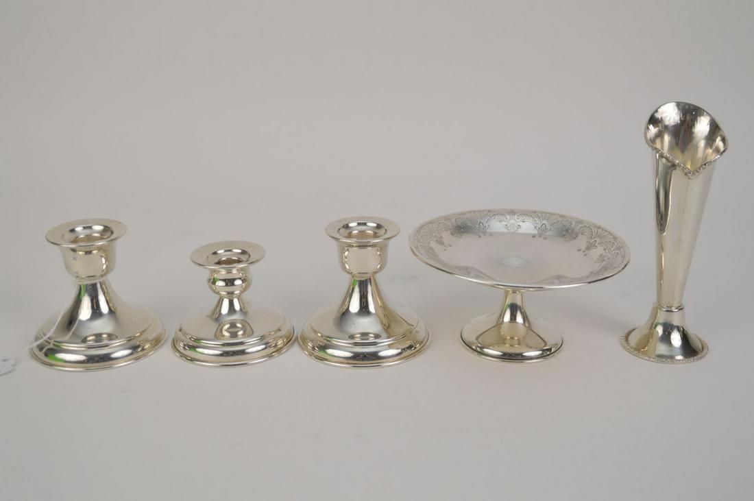 5 STERLING SILVER ARTICLES.  4 Pieces Argenta Plateria. (1 of 2)