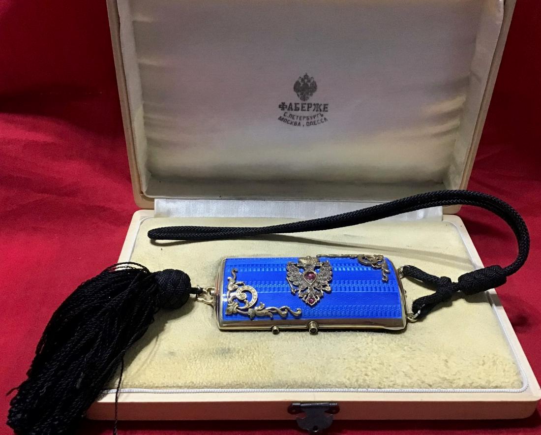 Russian antique silver enamel rose cut diamond ruby (1 of 8)