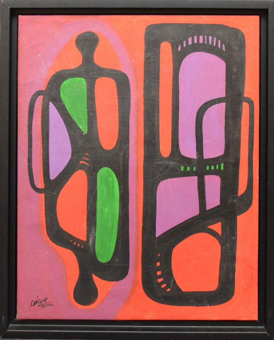 Attributed to: Roberto Diago (1920 - 1957)Cuban School (1 of 4)