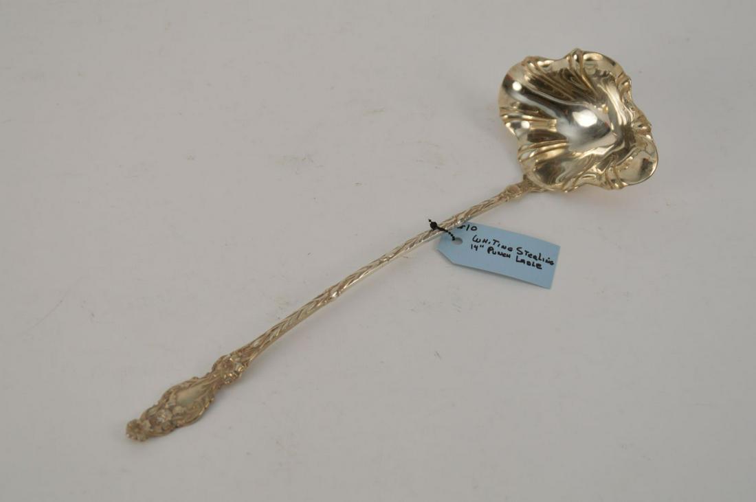 Whiting Sterling Double Spout Punch Ladle, Lily (1 of 3)