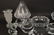 11 pieces assorted crystal, incl; bowls, vase, whale, - 3