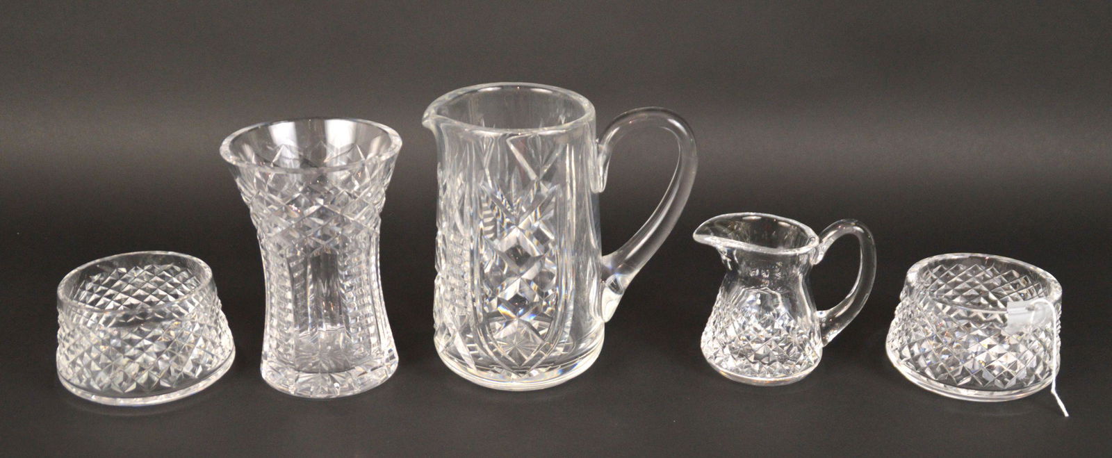 Waterford Vase & Pitcher, Claire Pattern AND 3 pcs. (1 of 4)