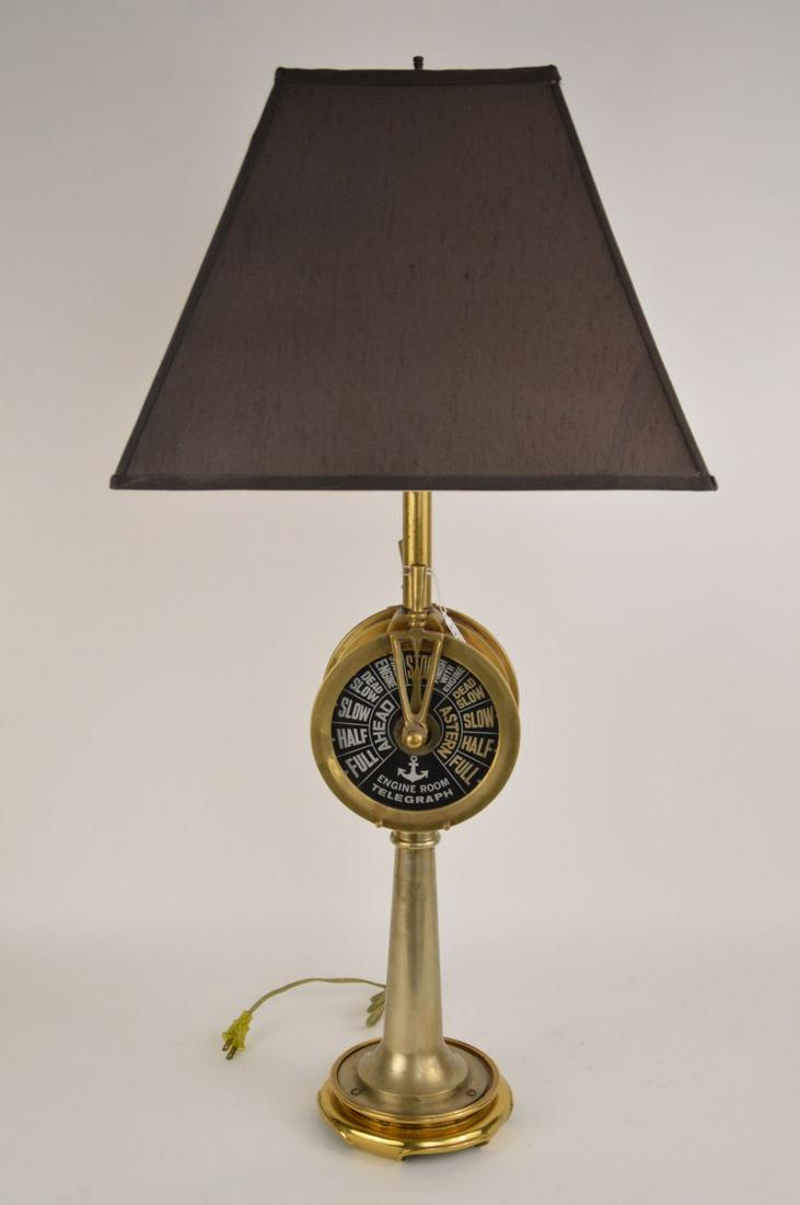 Antique Brass ships Engine Room Telegraph converted to (1 of 7)