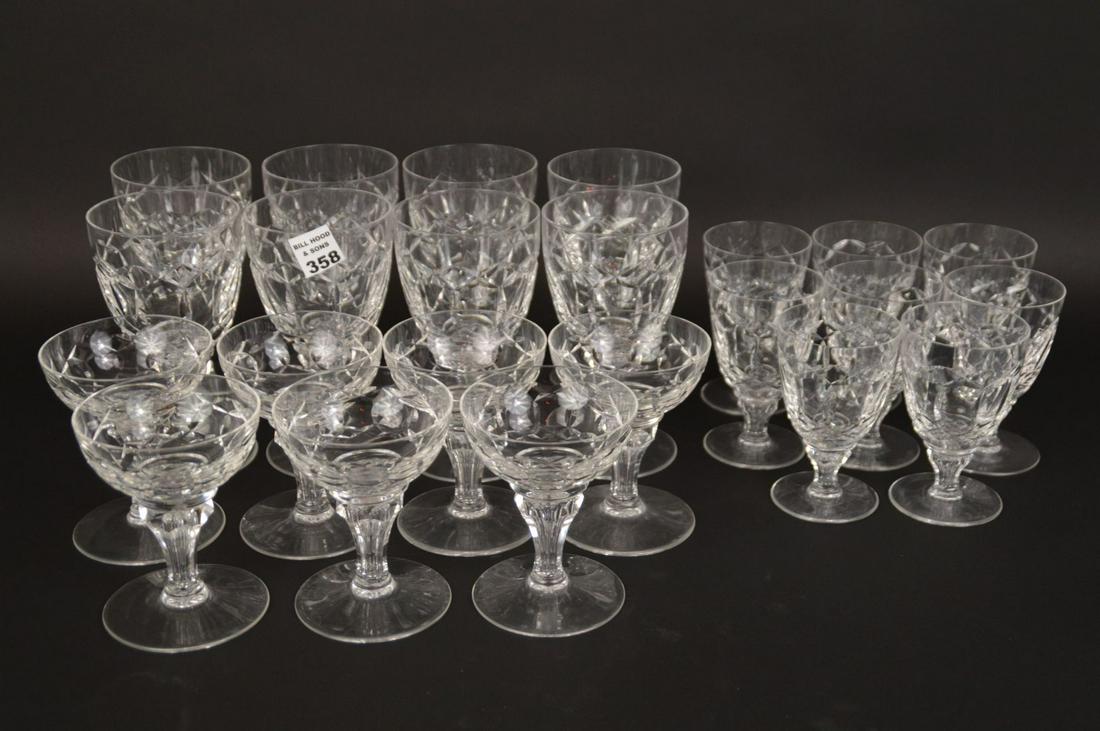 23 pcs. Assorted stemware (1 of 3)