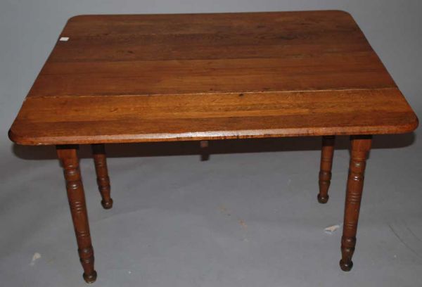Sheraton chestnut drop leaf table, 42"w x 28"h  - 2