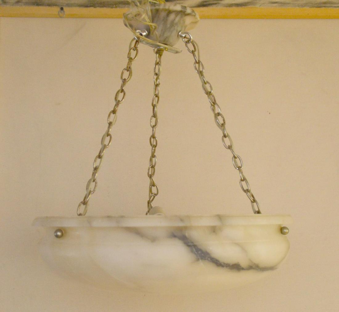 Alabaster Hanging Lamp, 20 x 20 inches: Alabaster Hanging Lamp, 20 x 20 inches