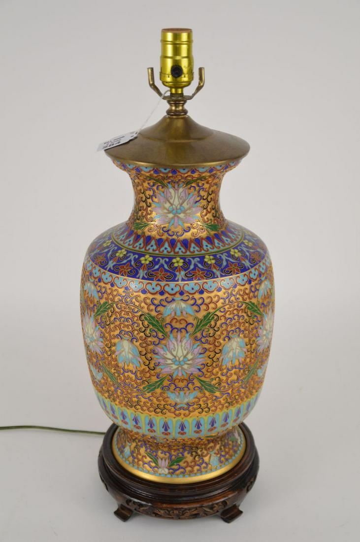 French Champlevé, 21"h: French Champlevé, 21"h