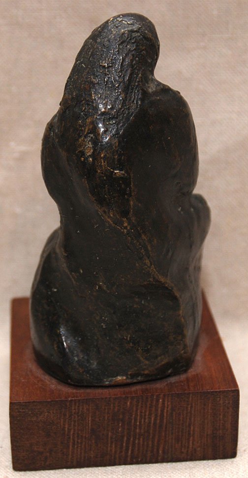Seated female figural bronze, 4 1/2"h - 2