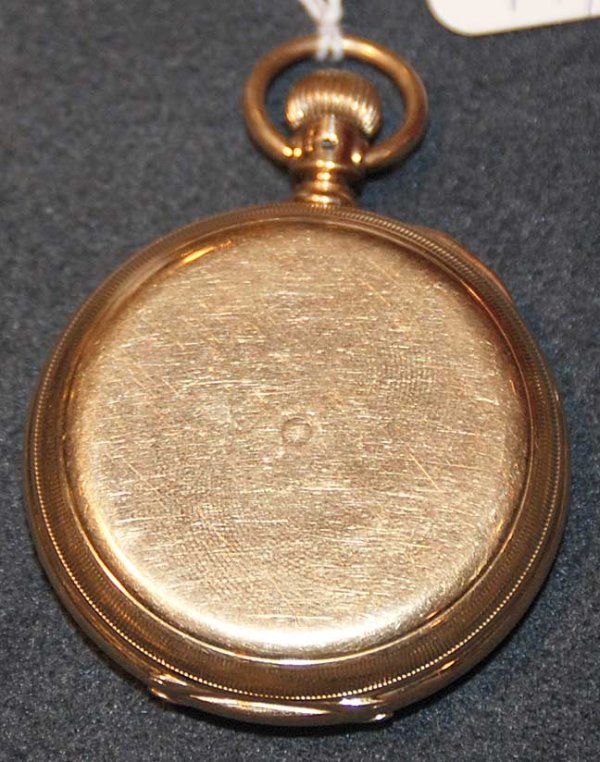 Waltham 18kt. Gold pocket watch hunter case - 5