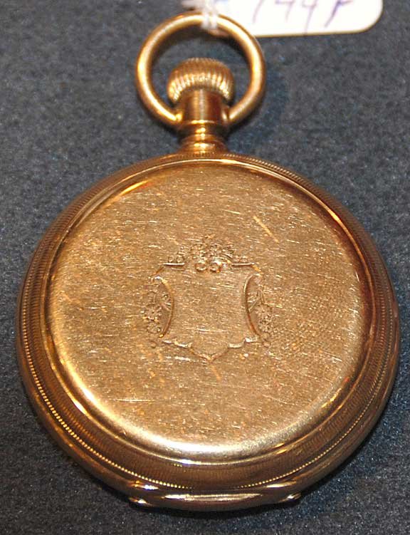 Waltham 18kt. Gold pocket watch hunter case - 6