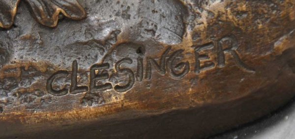 Pair of bronze fighting bulls by Clessinger, 18"L - 3