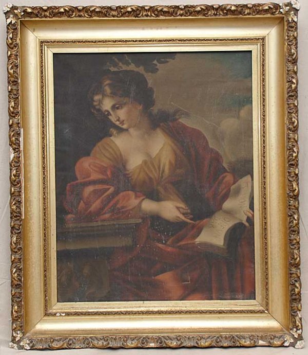 19th century European School, oil on canvas, lady