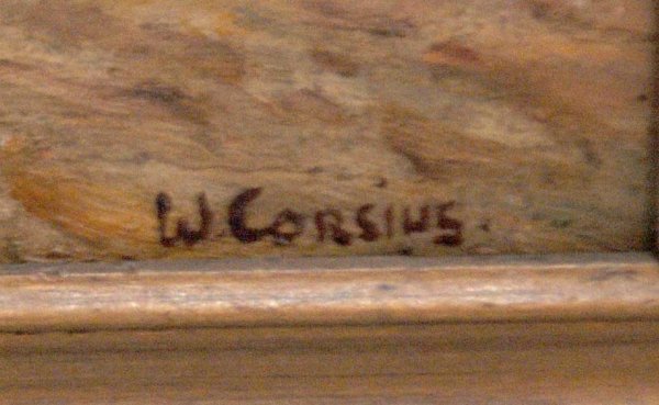 A. Corsius, Continental School, oil on board, bea - 2