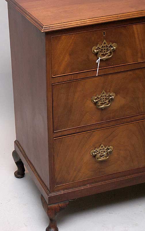 Edwardian 19th century 4 drawer chest, mahogany w - 2