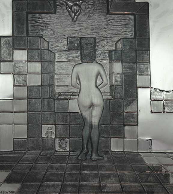 S. Dali "Lincoln In Dalivision" of solid silver