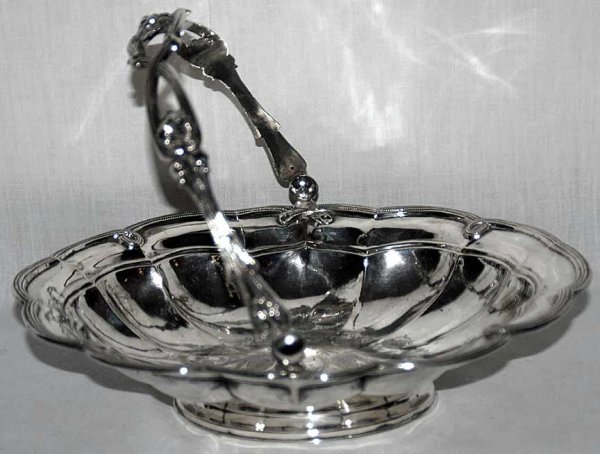 Early 19th century sterling bride's basket, 10 oz.