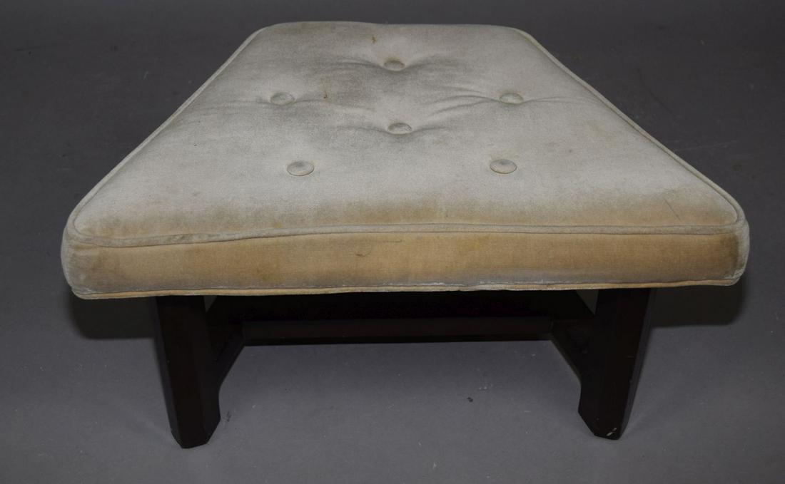 Rare Edward Wormley for Dunbar, Mid-Century Modern: Rare Edward Wormley for Dunbar, Mid-Century Modern Footstool, 12"h x 18"d x 23"w