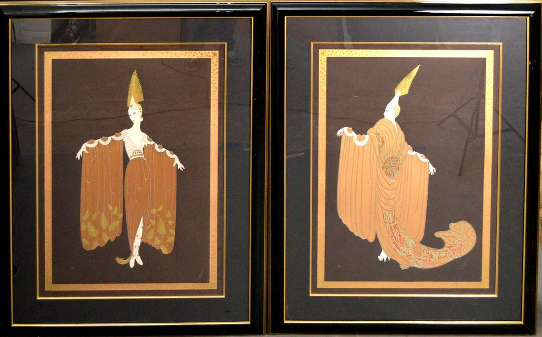 TWO (2) ERTE - SERIGRAPHS Romain de Tirtoff Erte (1 of 8)