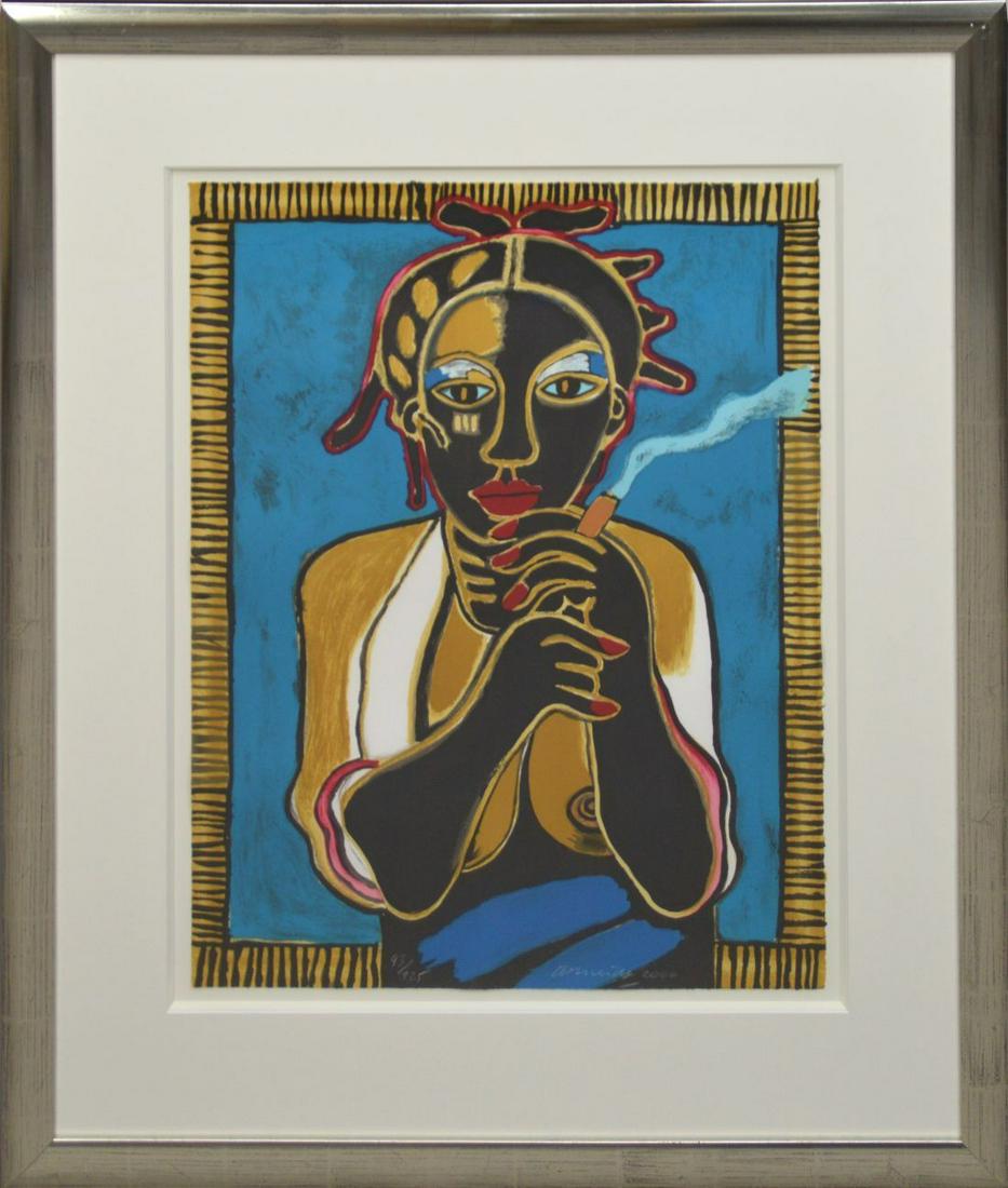 Guillaume Cornielle (Belgium b. 1922) Lithograph, FEMME (1 of 7)