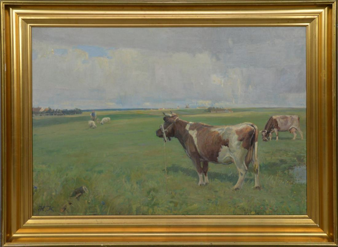 Harald Kjaer (Danish 1876-1948), Danish landscape with (1 of 7)