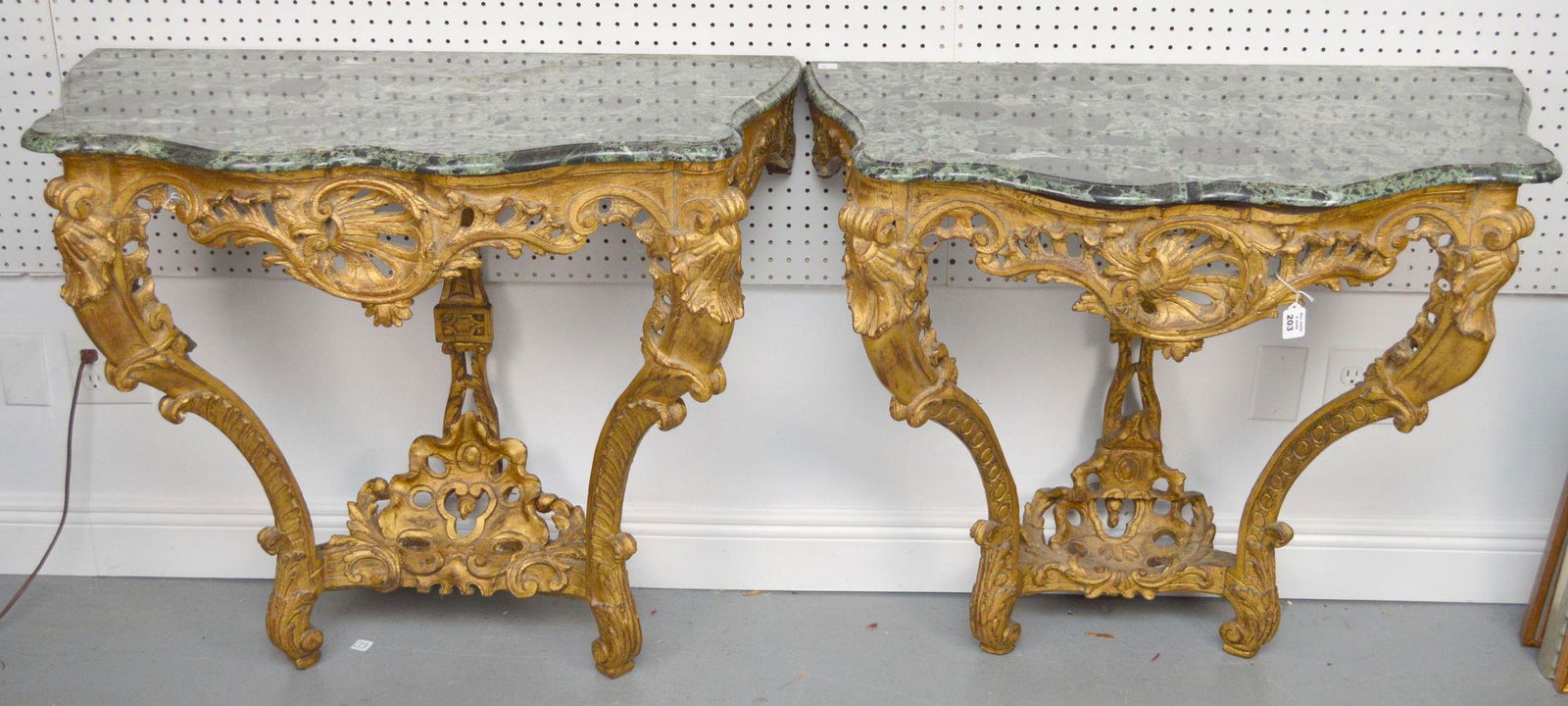 Pair of Gilded Diminutive 18th Century Rococo Carved (1 of 18)