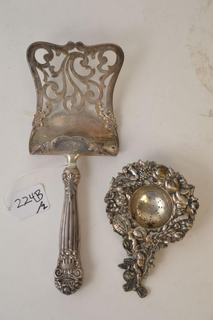 1 Sterling Petit Four Serving Piece AND 1 Sterling (1 of 7)