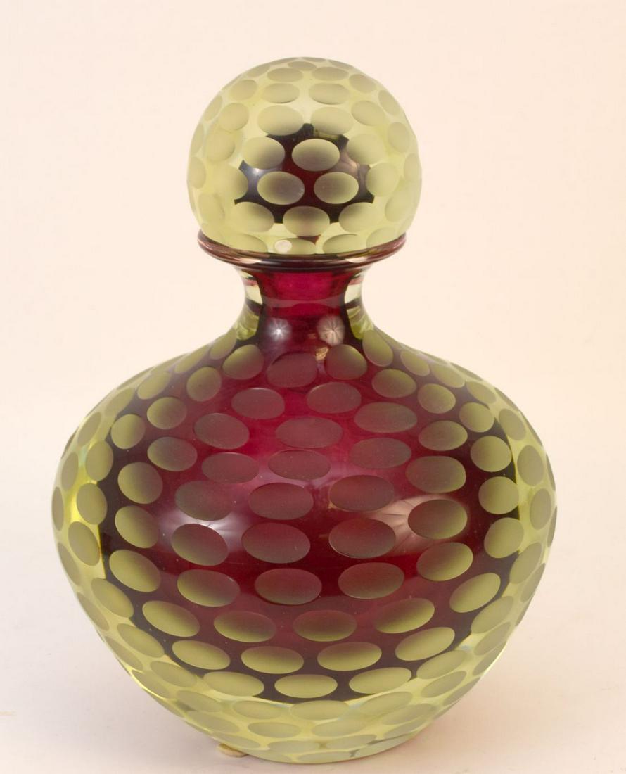 oversized murano factice / perfume bottle with stopper (1 of 7)