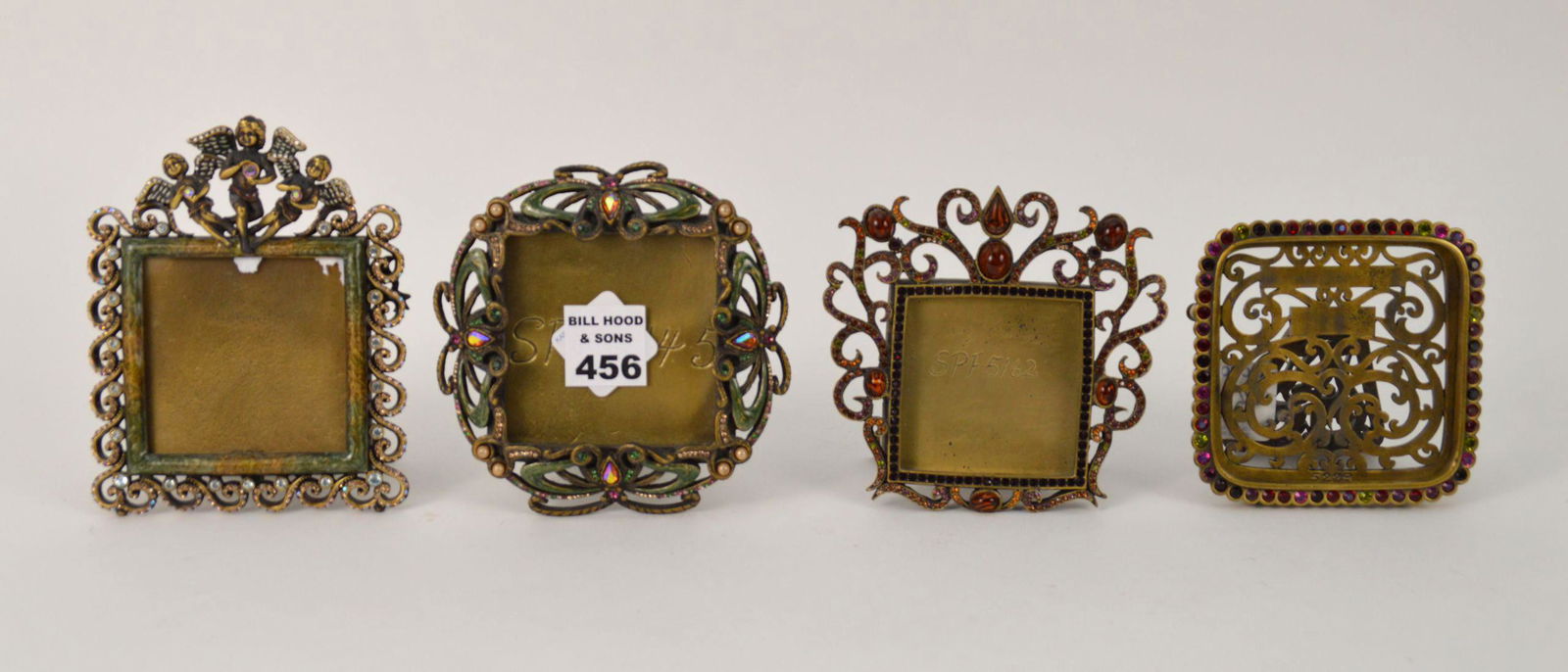 4 square Jay Strongwater picture frames approx. 4 x 4 (1 of 10)