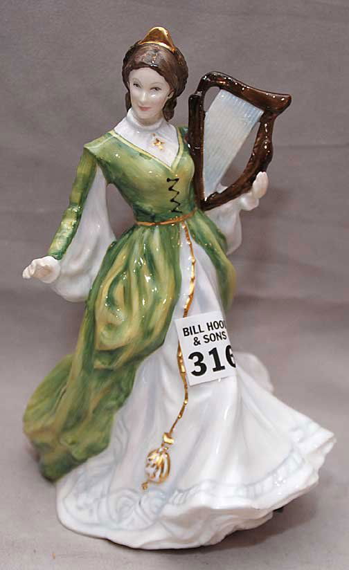 Royal Doulton "Ladies of the British Isles, Irela: Royal Doulton "Ladies of the British Isles, Ireland", 7 1/2"h