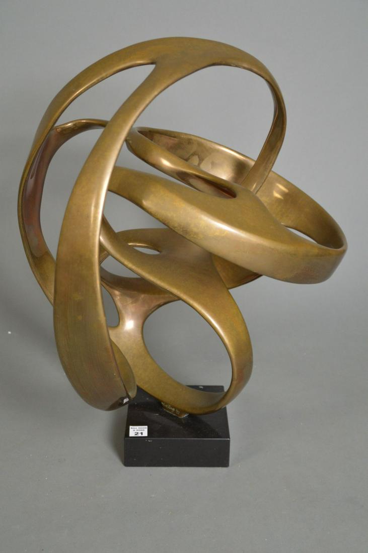 Bill Keating (American, b.1932) Bronze Sculpture.: Bill Keating (American, b.1932) Bronze Sculpture. Signed Keating and dated 92 on the base. Condition: no damage identified. Height 23" Diameter 19"