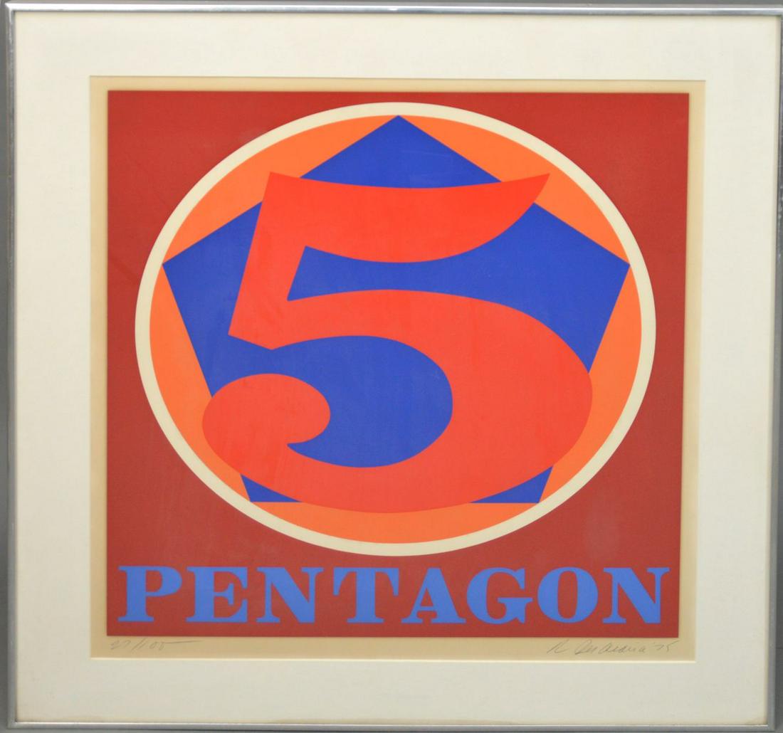 Robert Indiana (American, 1928–2018) Silk Screen, (1 of 5)