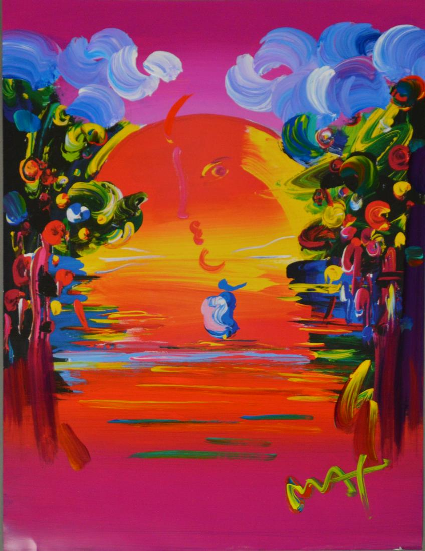 Peter Max (American, born 1937) Mixed Media Original, (1 of 6)