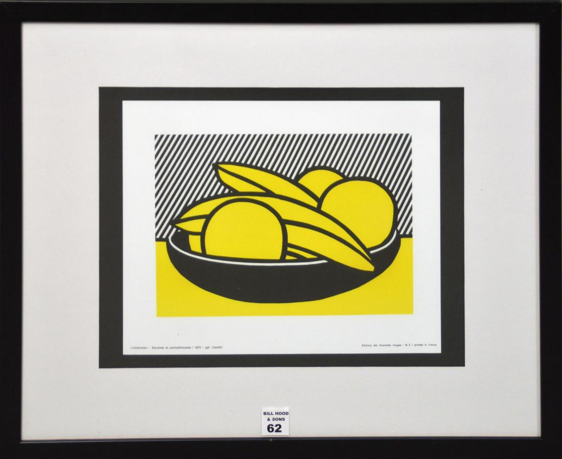 ROY LICHTENSTEIN - COLOR LITHOGRAPH BANANASRoy (1 of 5)