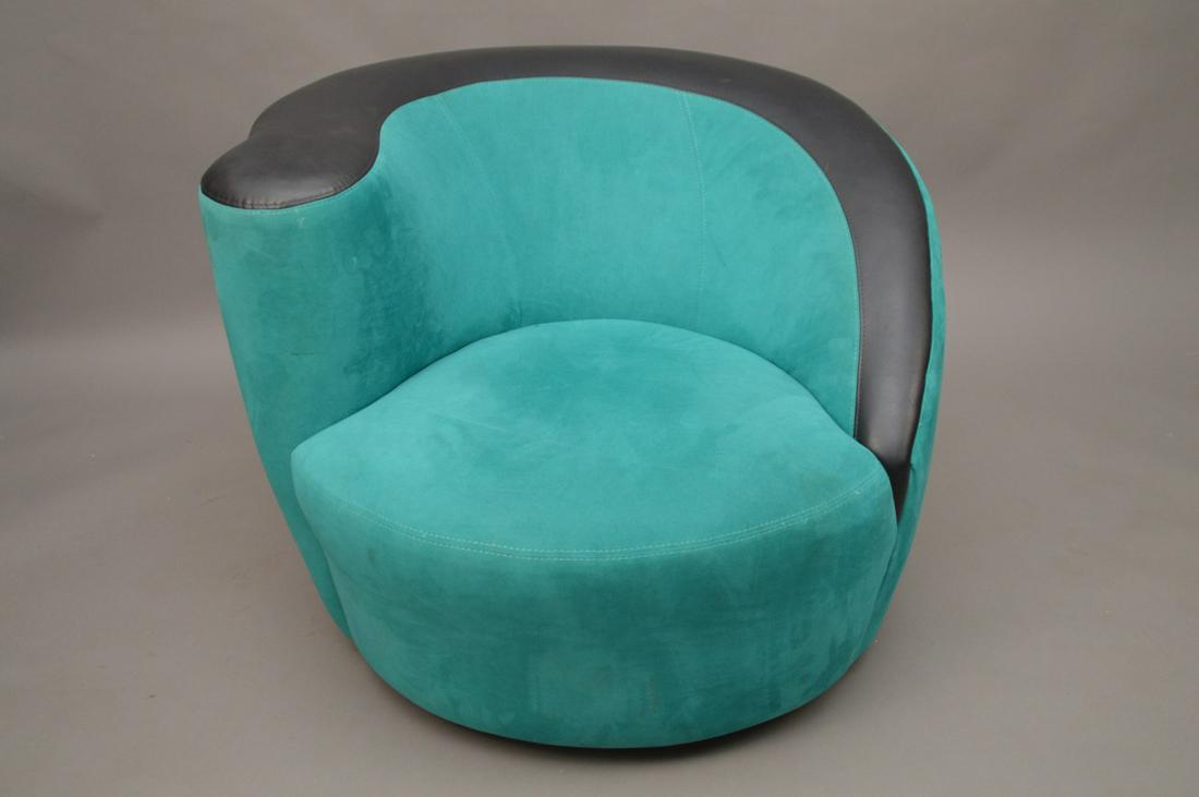 Nautilus swivel chair by VLADIMIR KAGAN. Dimensions :: Nautilus swivel chair by VLADIMIR KAGAN. Dimensions : 29" x 37" x 35"