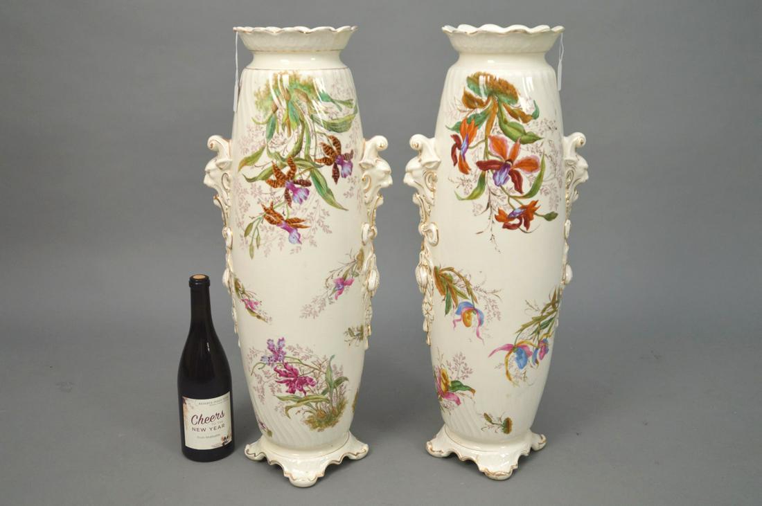 MONUMENTAL CONTINENTAL PORCELAIN VASES - Featuring (1 of 10)
