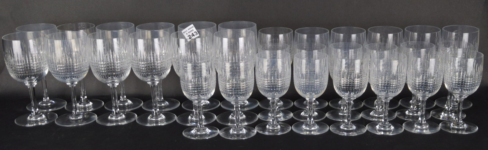Baccarat Stemware, Nancy Pattern, 12 Stems (7"h), 6 (1 of 9)