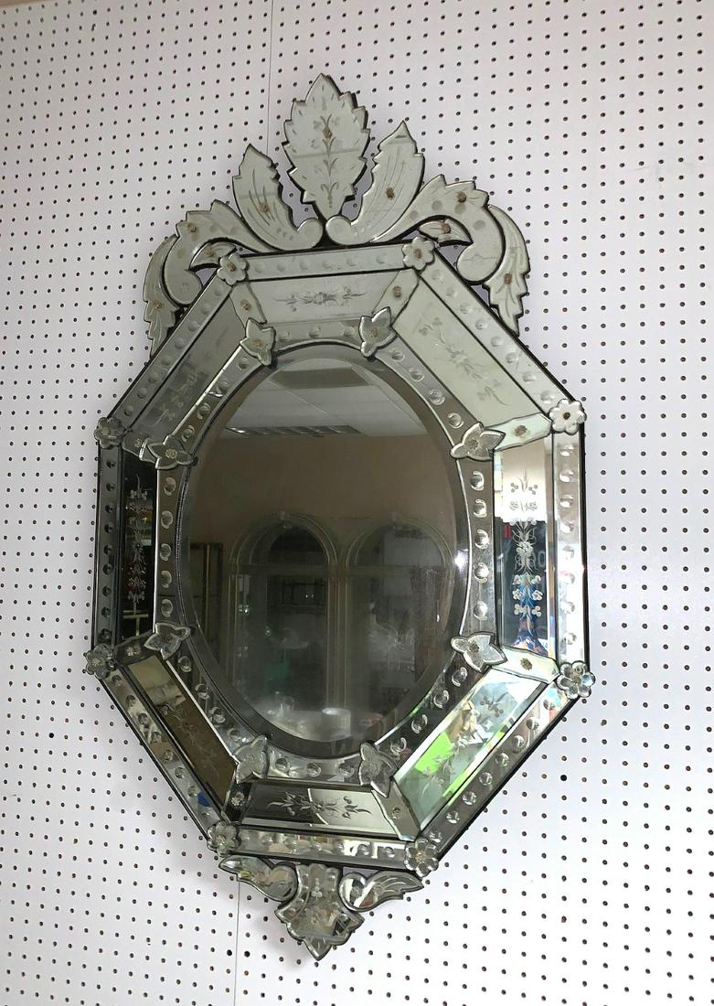 Venetian Mirror, 50"h x 29"w (couple small pieces (1 of 5)