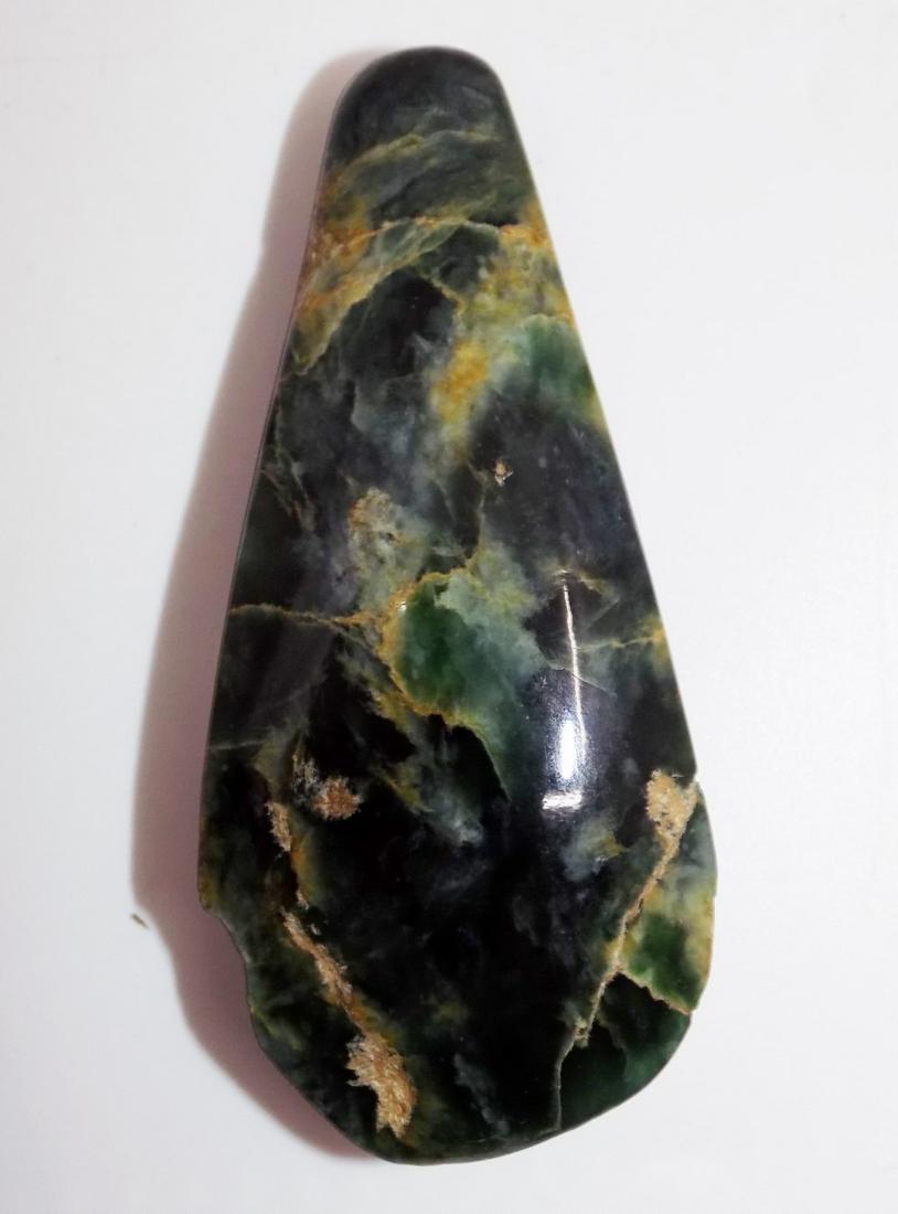 Pre-Columbian Jade Axe Pendant, High Polish Green Jade, (1 of 5)