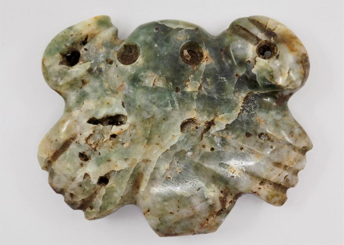 Pre-Columbian Carved Bird Effigy Pendant, Two Birds (1 of 5)